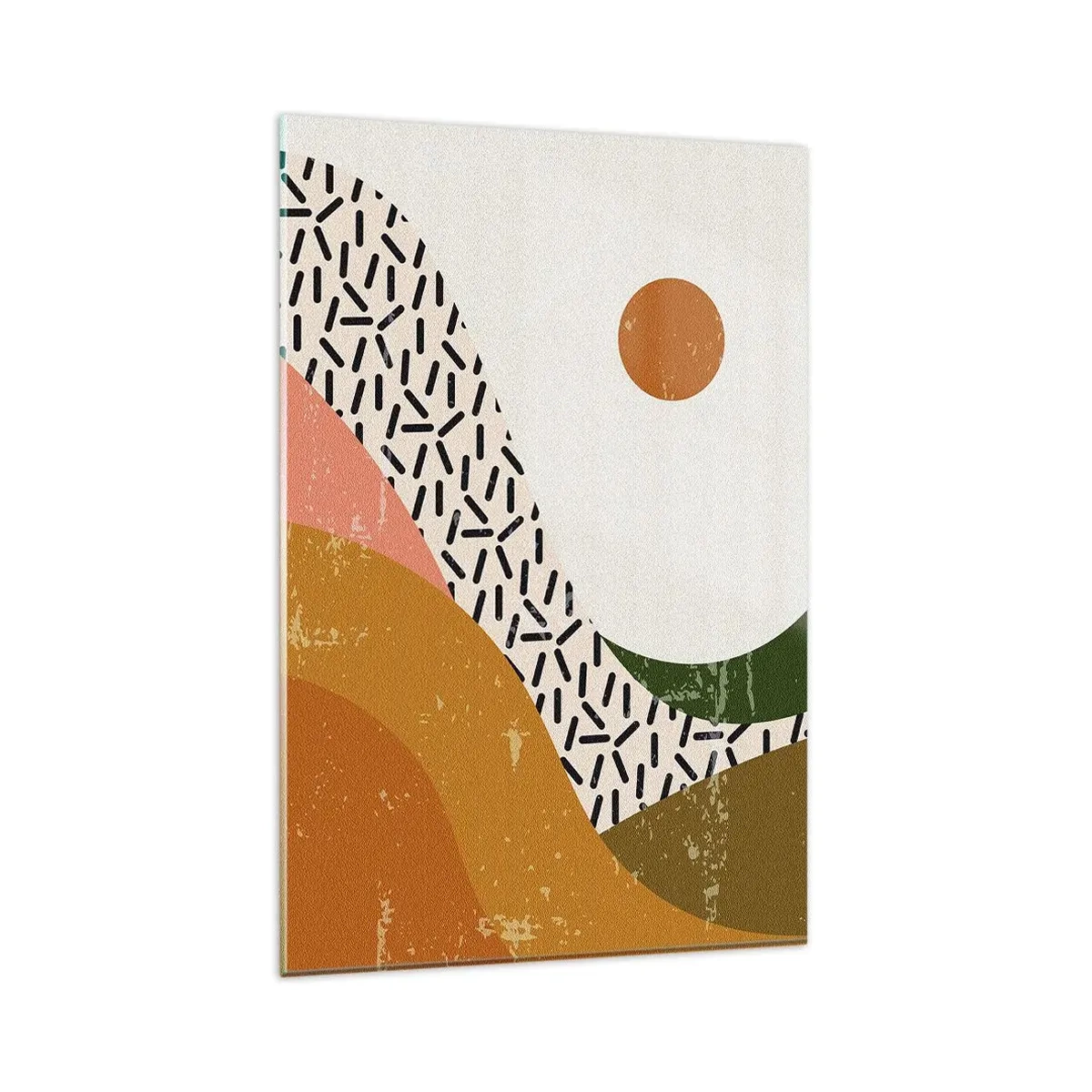 Obraz na skle - Slnečná abstrakcia - 80x120 cm