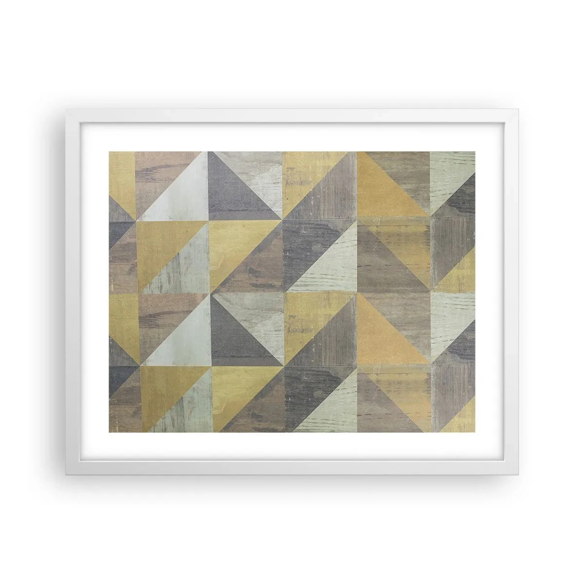 Plagát v bielom ráme - V uhle trojuholníka - 50x40 cm