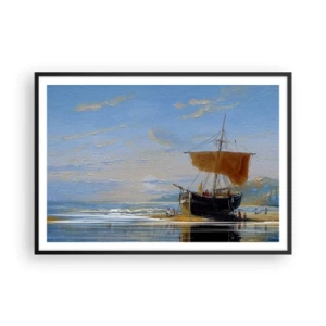 Plagát v čiernom ráme - Voda, zem, vzduch - 100x70 cm