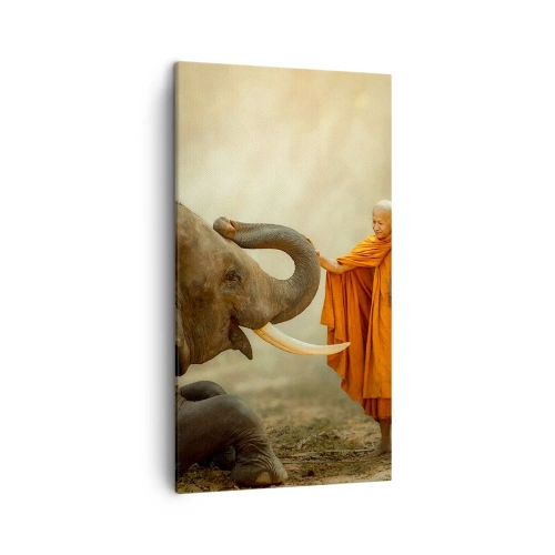 Obraz na plátne - Stretnutie na cestách - 45x80 cm
