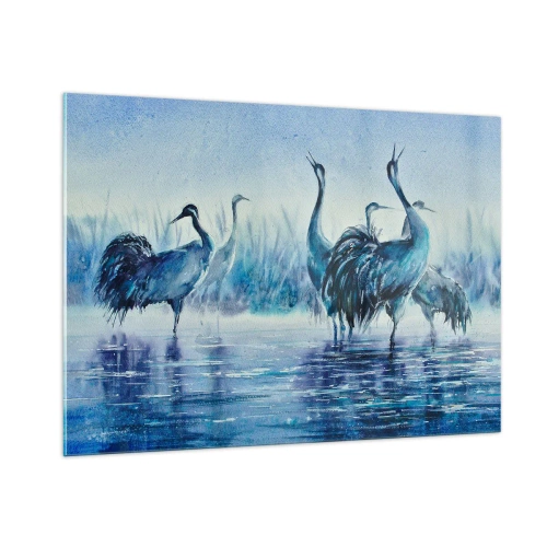 Obraz na skle - Ranné stretnutie - 100x70 cm