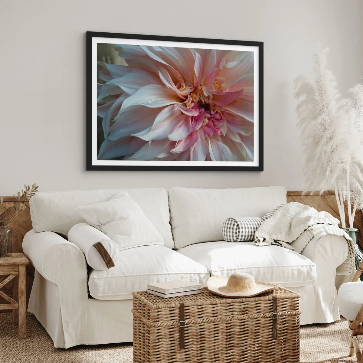Plagát v čiernom ráme - Kvitnúca sviežosť - 70x50 cm