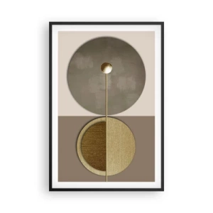 Plagát v čiernom ráme - Dokonalá rovnováha - 61x91 cm