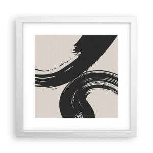 Plagát v bielom ráme - S rozmachom a dookola - 30x30 cm