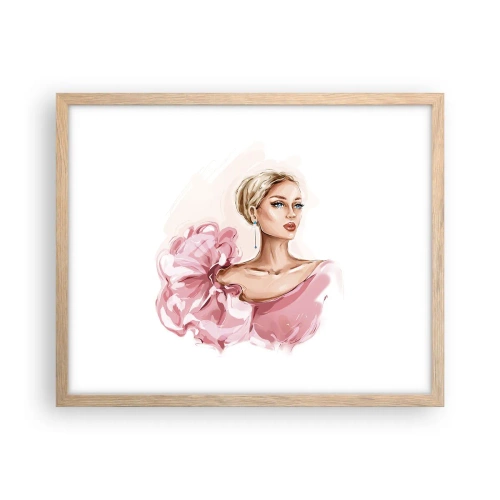 Plagát v ráme zo svetlého duba - Ako maľovaná… - 50x40 cm