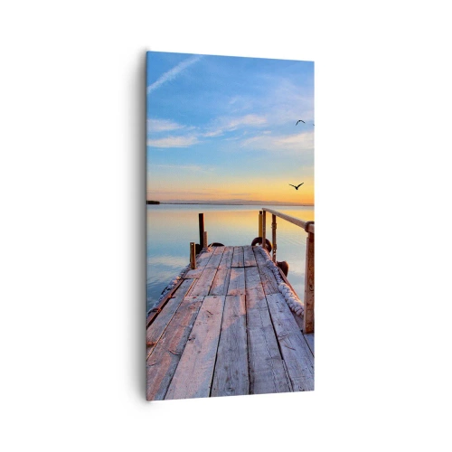 Obraz na plátne - Ísť pred seba smerom k slnku - 65x120 cm