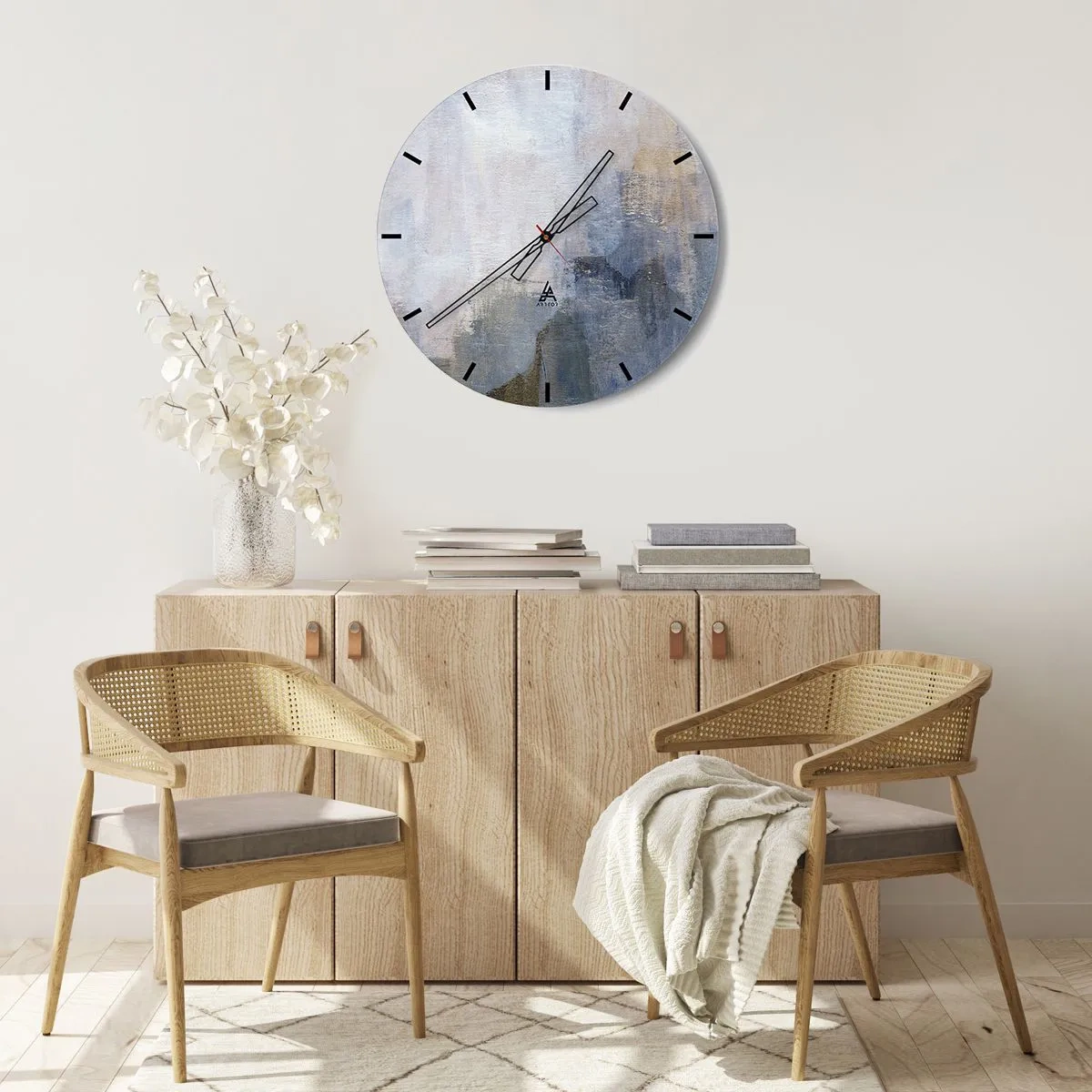 Nástenné hodiny - Tóny a akordy farieb - 30x30 cm