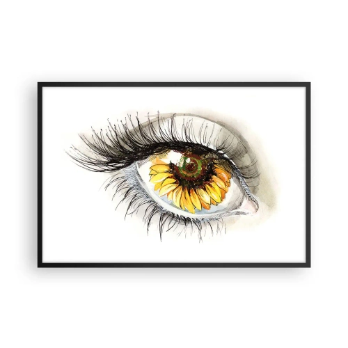 Plagát v čiernom ráme - Pohľad žeravý ako leto - 91x61 cm