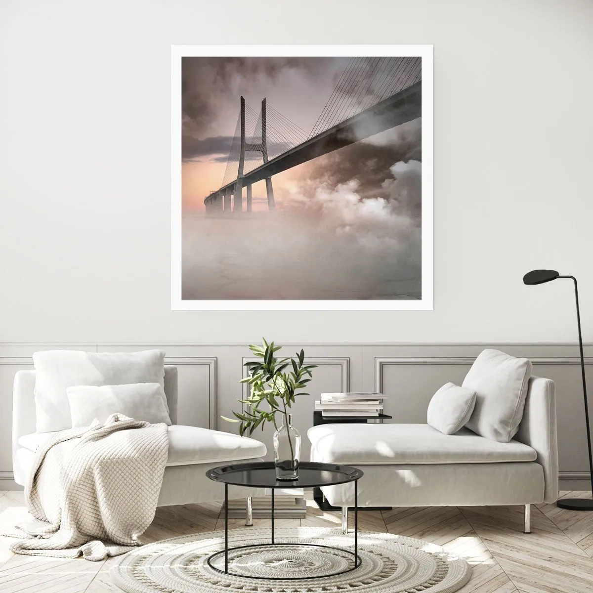 Plagát - Pri rieke, ktorá nie je - 60x60 cm