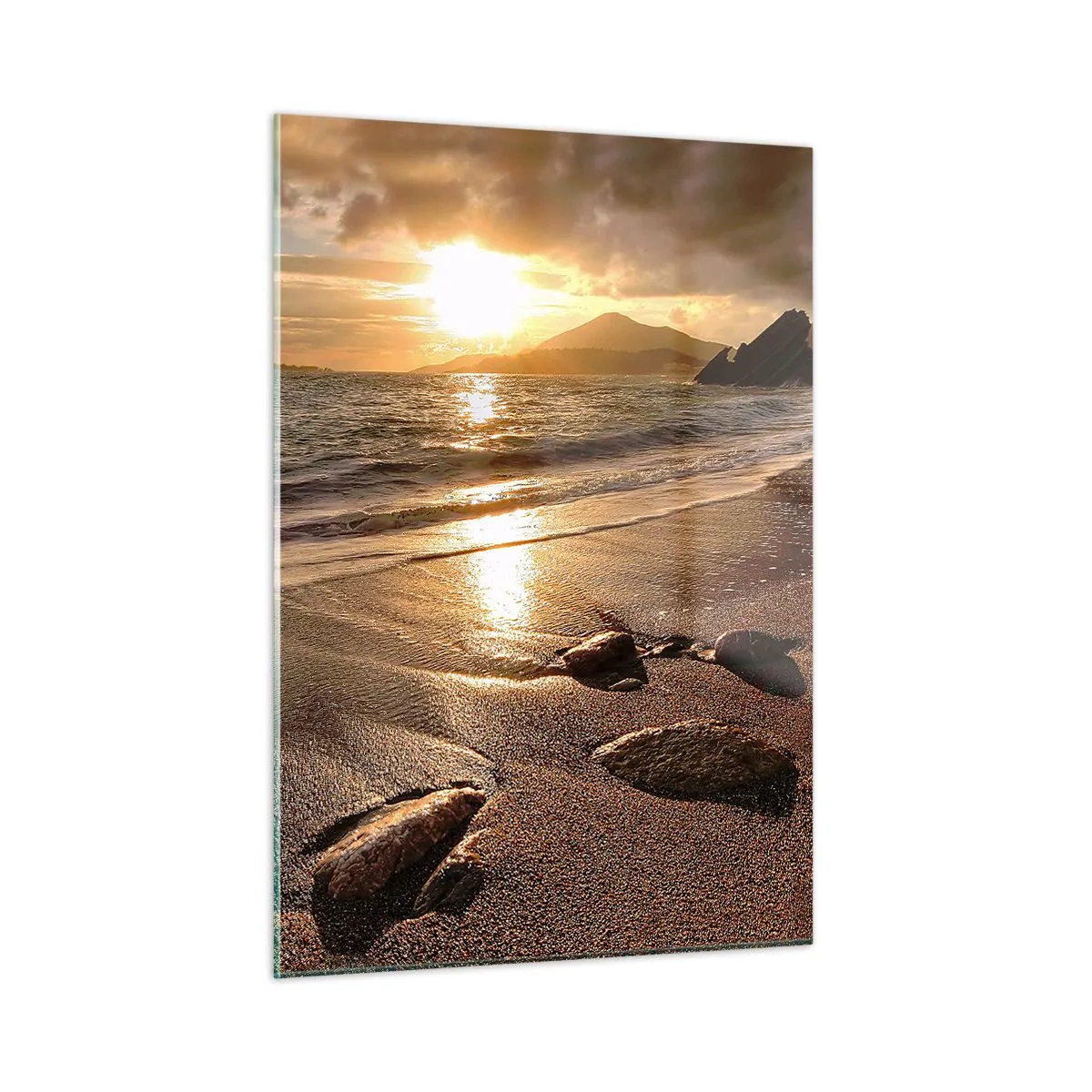 Obraz na skle - Choď za slnkom k výšinám - 50x70 cm