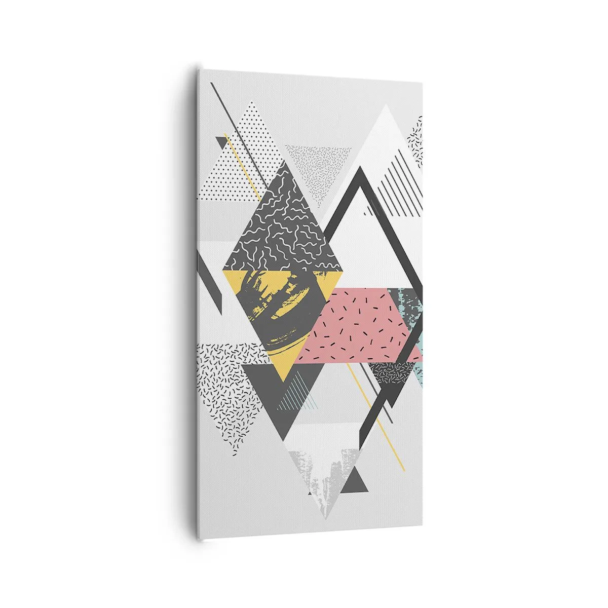 Obraz na plátne - Variácie na trojuholník a kosoštvorec - 65x120 cm