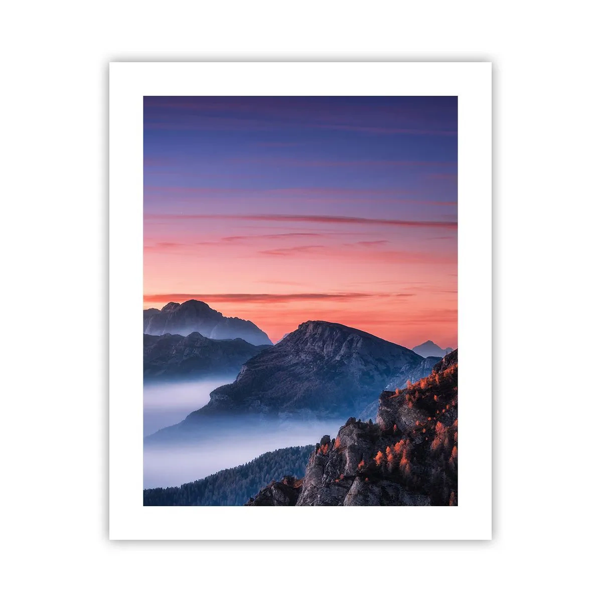 Plagát - Nad údoliami - 40x50 cm