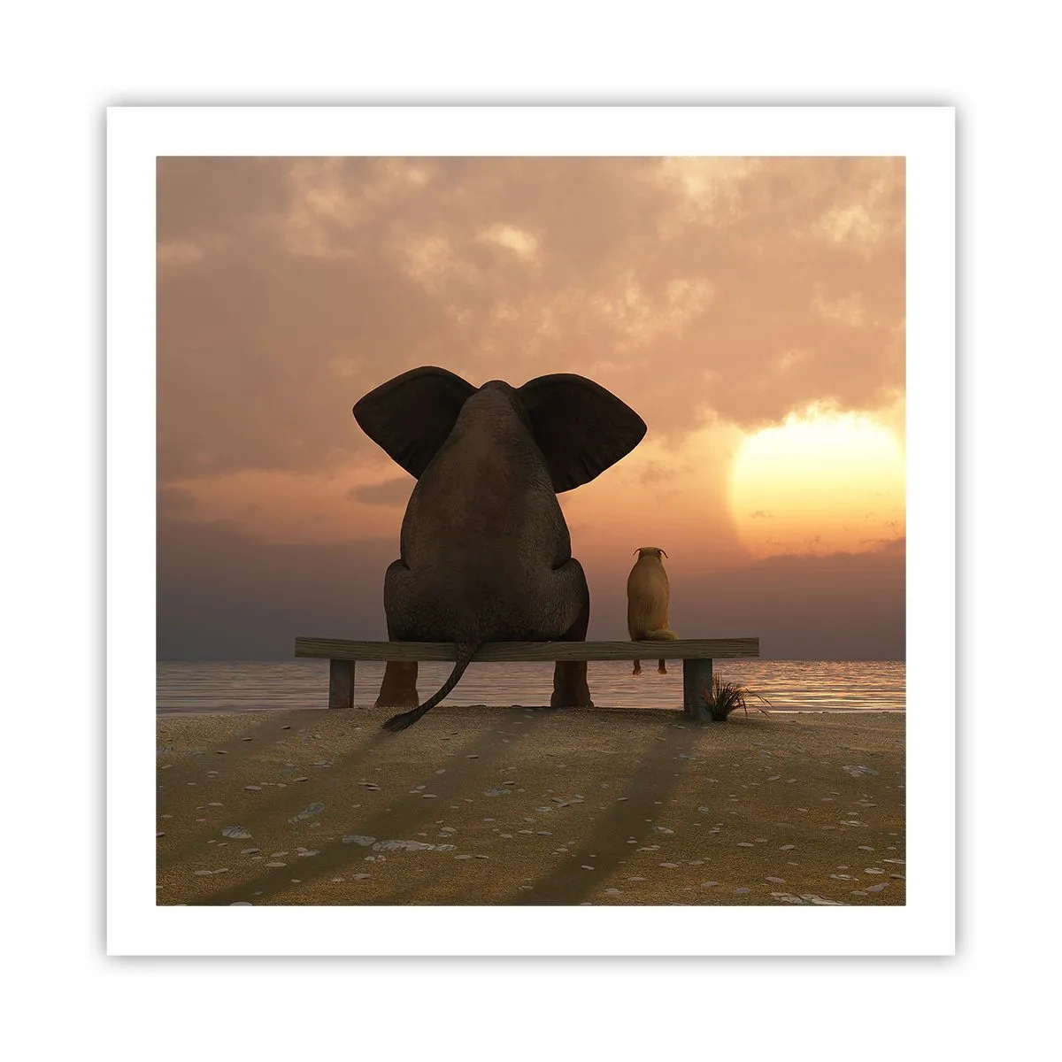 Plagát - Je skvelé spolu mlčať - 60x60 cm