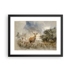 Plagát v čiernom ráme - Dôstojnosť - sila - majestátnosť - 40x30 cm