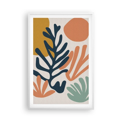 Plagát v bielom ráme - Koralové more - 61x91 cm