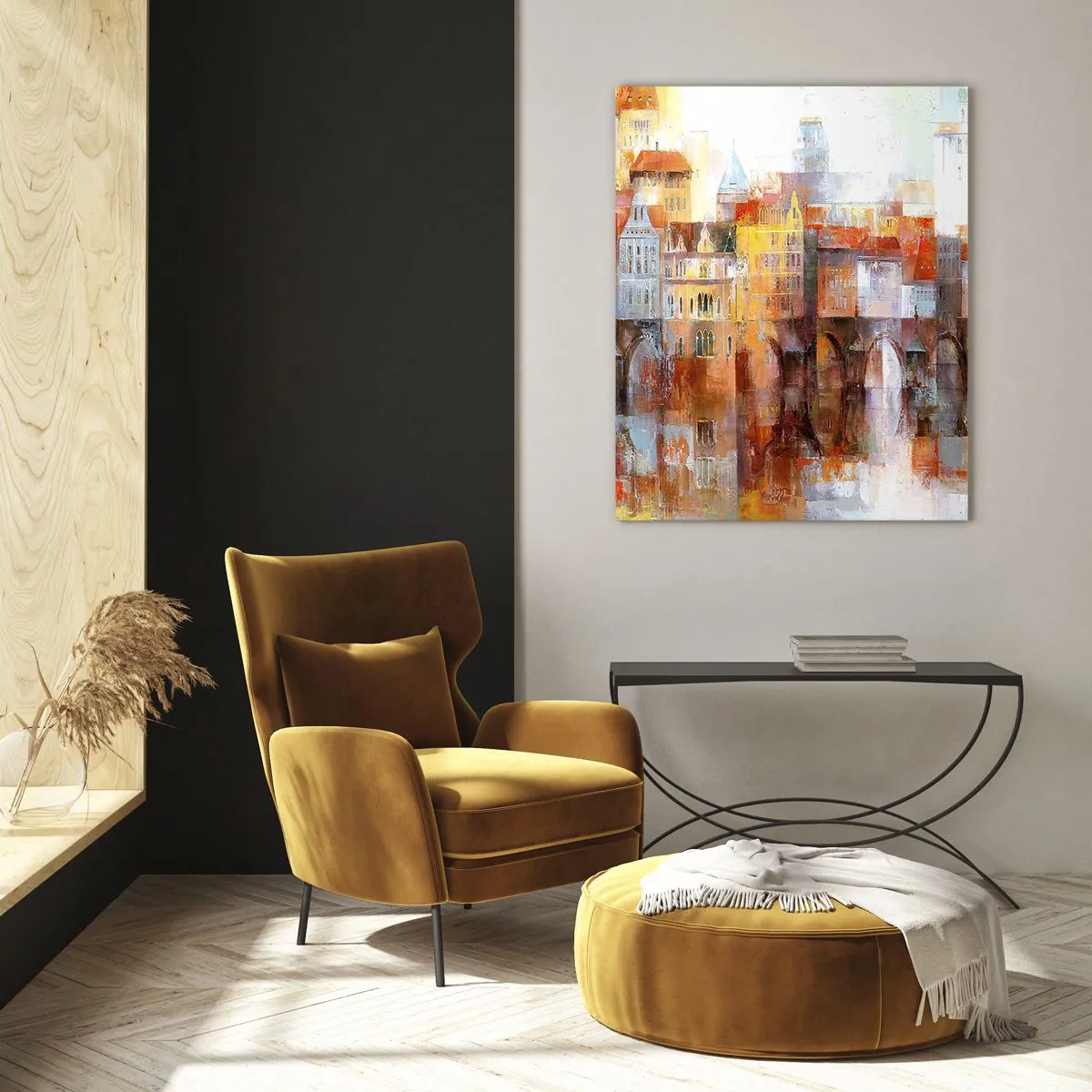 Obraz na skle - Pod mostom je tiež krásne - 50x70 cm