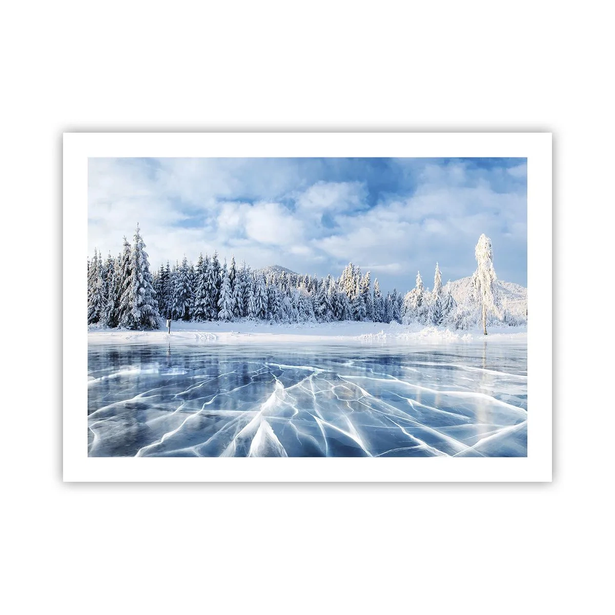 Plagát - Oslnivý a kryštalický pohľad - 70x50 cm
