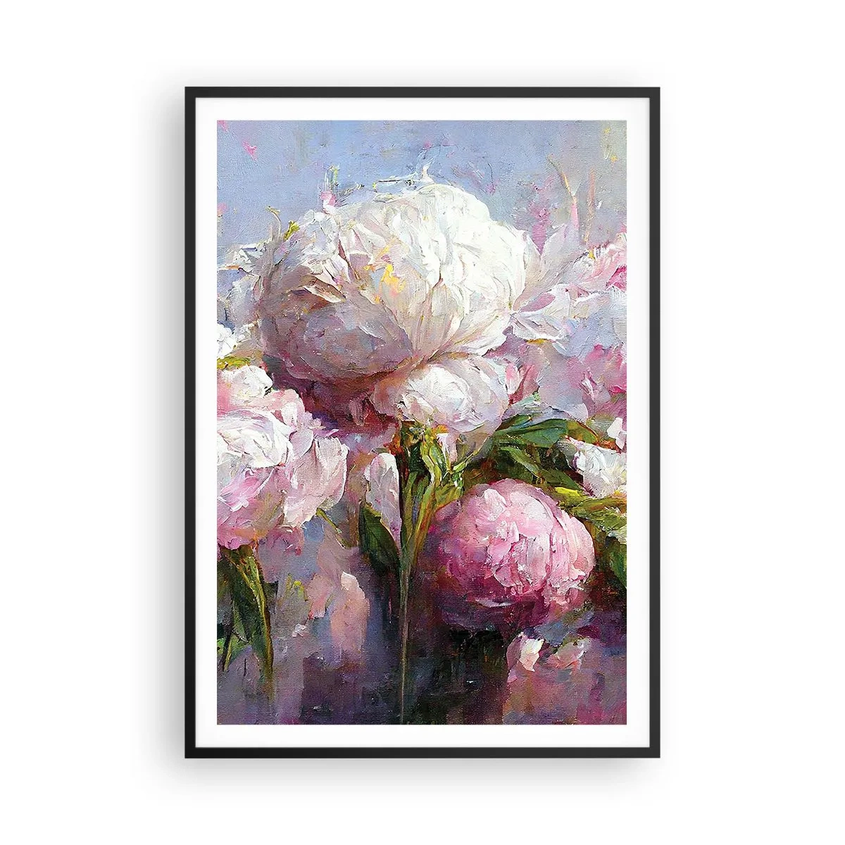 Plagát v čiernom ráme - Kytica prekypujúca životom - 70x100 cm