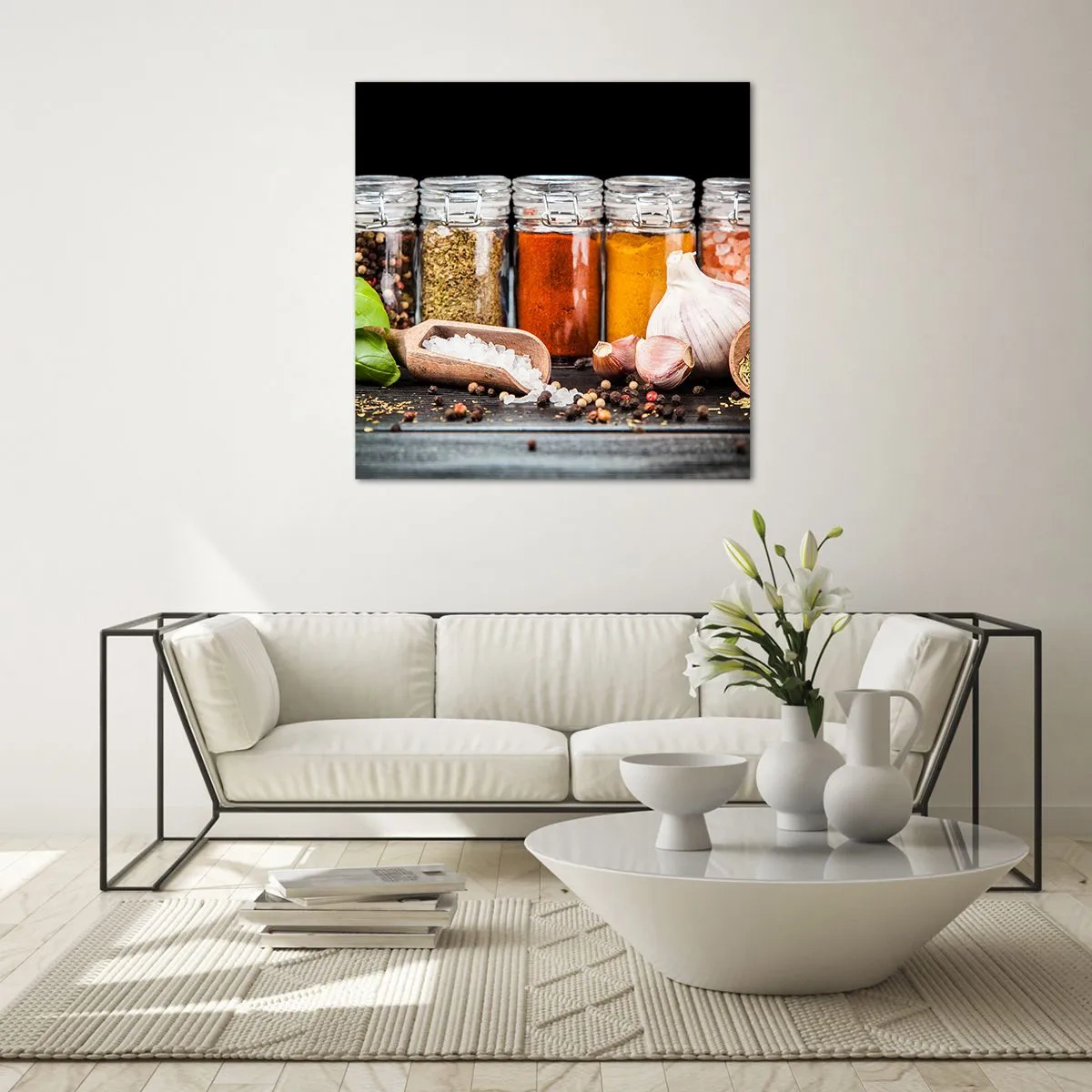 Obraz na skle - Aby mal život chuť - 60x60 cm