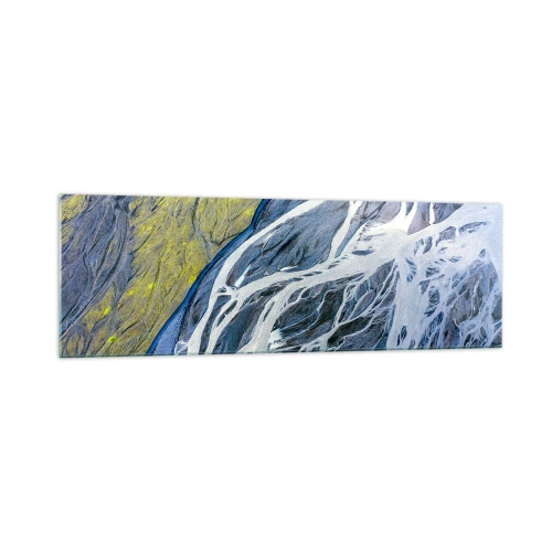 Obraz na skle - Jaskynné maľby prírody - 160x50 cm