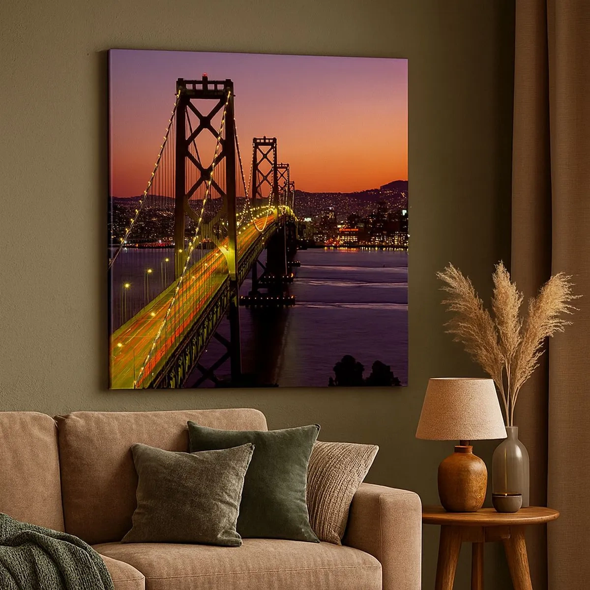 Obraz na plátne - Večer vo fialovej - 30x30 cm