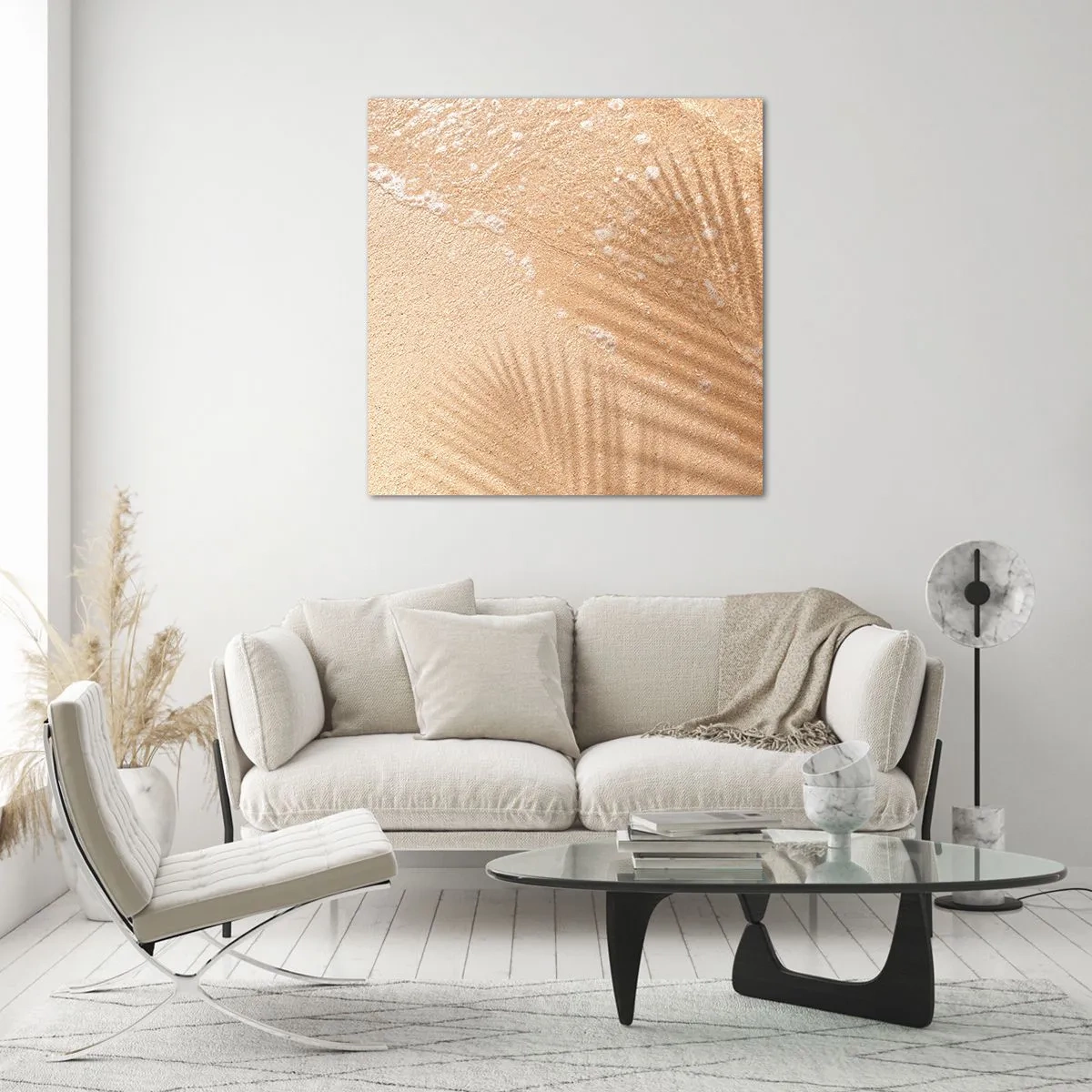 Obraz na skle - Tieň horúceho leta - 70x70 cm