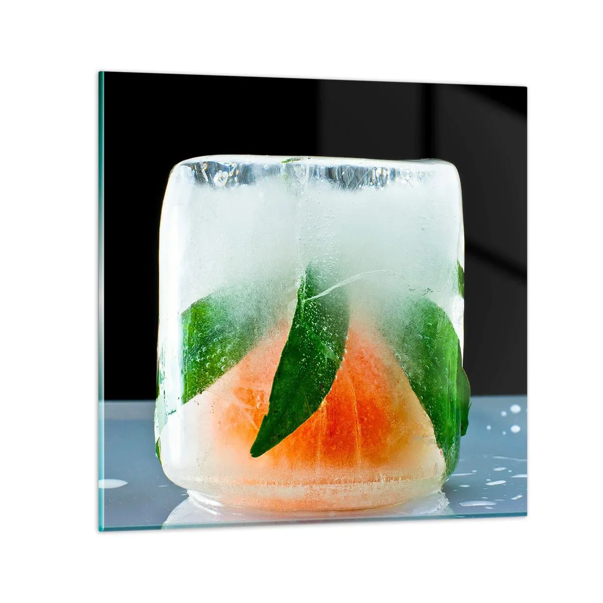 Obraz na skle - Sviežosť a osvieženie - 30x30 cm