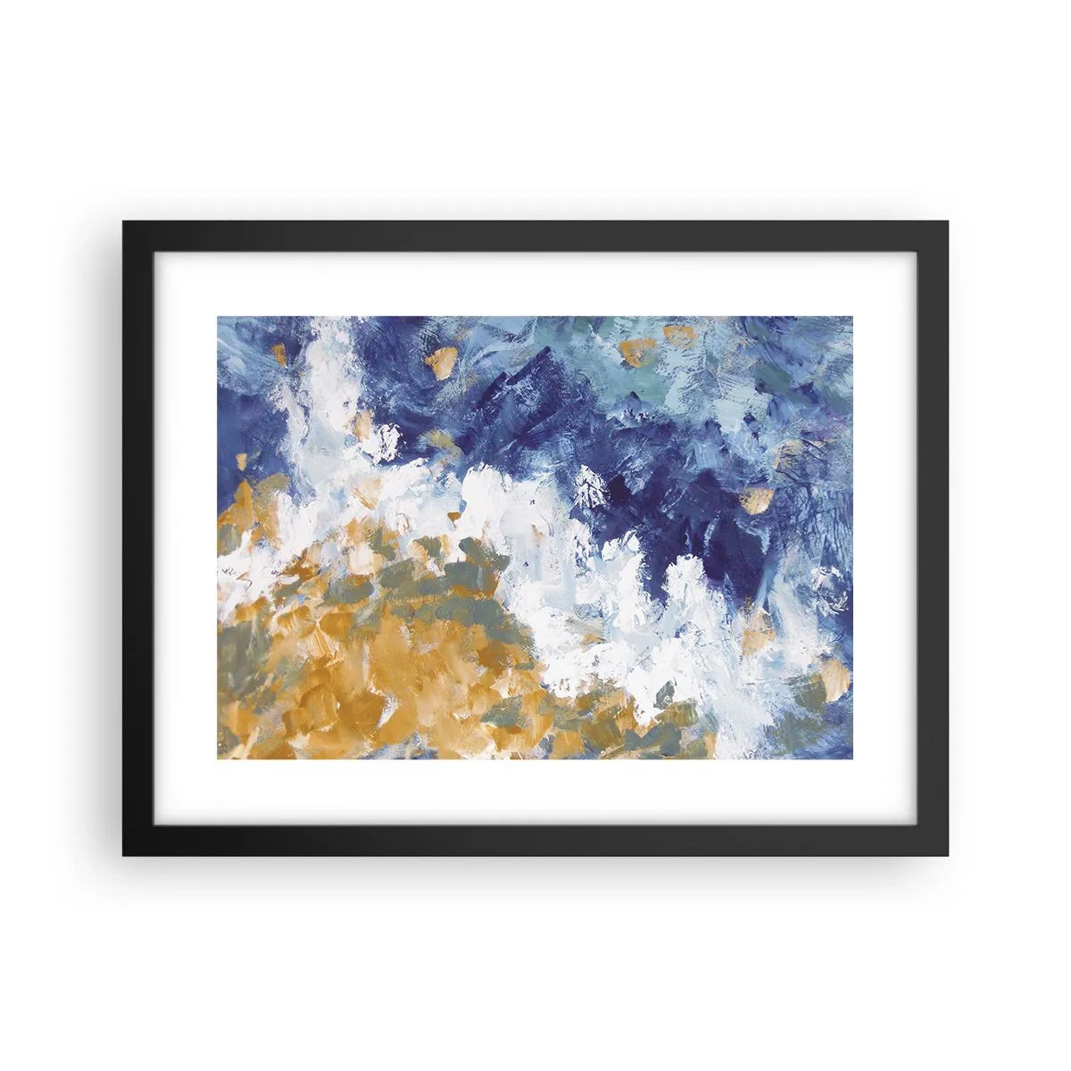 Plagát v čiernom ráme - Tanec živlov - 40x30 cm