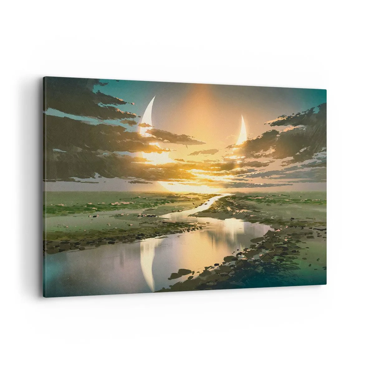 Obraz na plátne - Niekde vo vzdialenej galaxii - 120x80 cm
