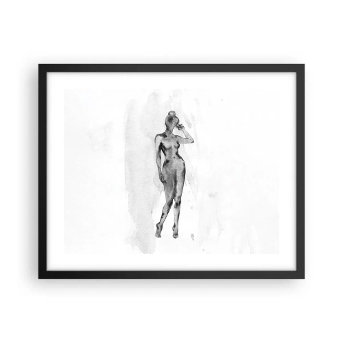 Plagát v čiernom ráme - Štúdia o ideáli ženskosti - 50x40 cm