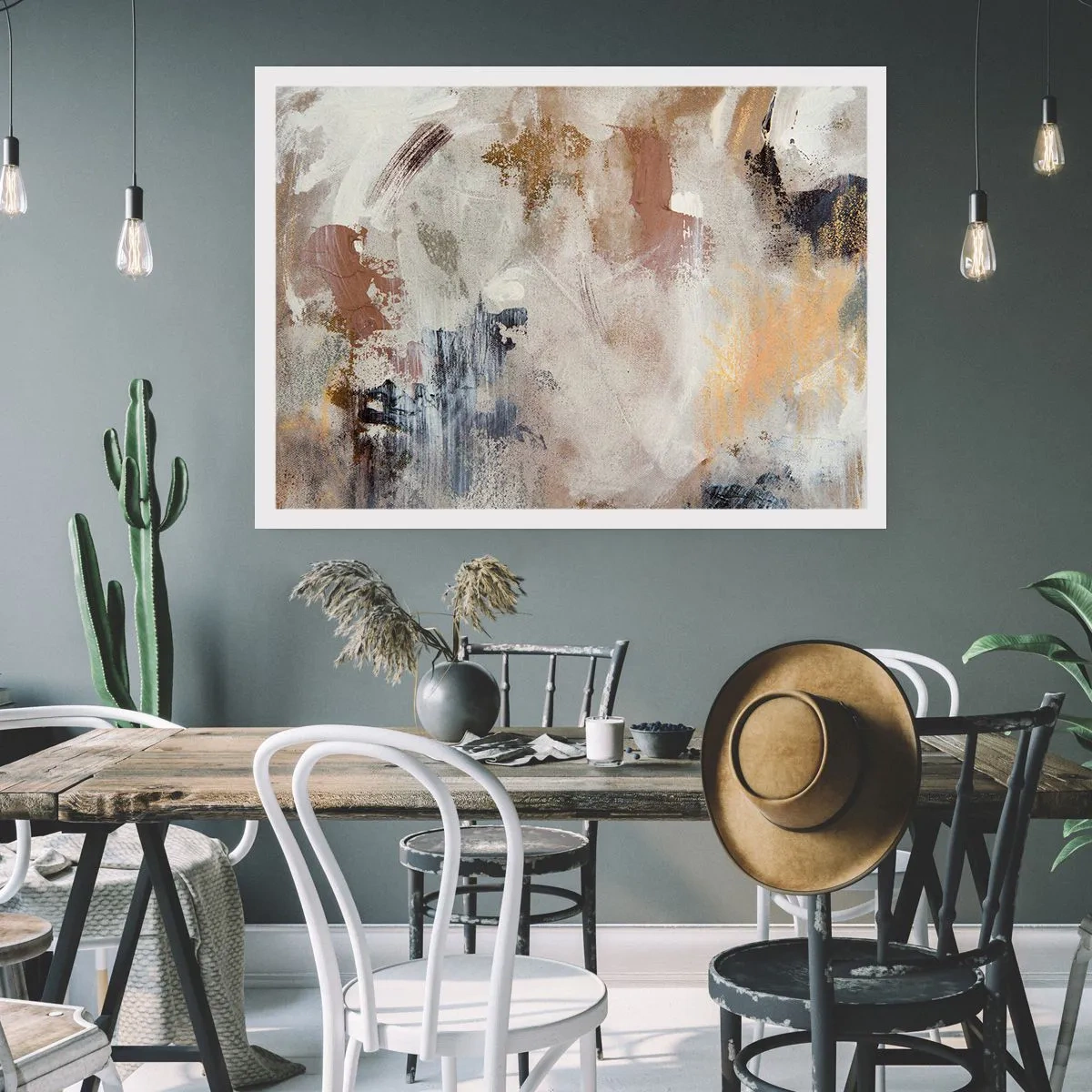 Plagát - Hmlistá abstrakcia - 91x61 cm