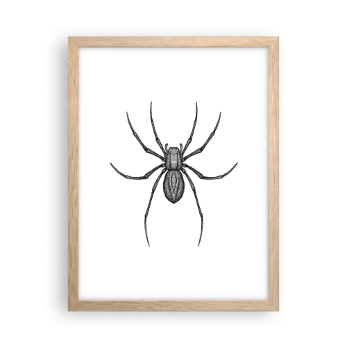 Plagát v ráme zo svetlého duba - Znepokojivá presnosť - 30x40 cm