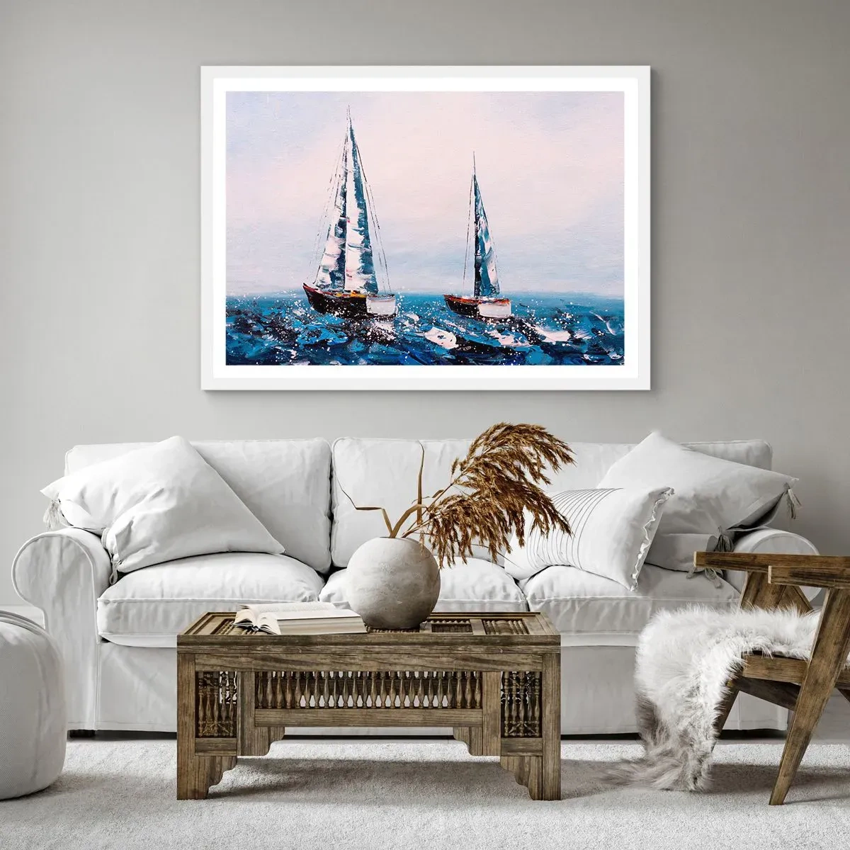 Plagát v bielom ráme - Bratstvo vetra - 100x70 cm