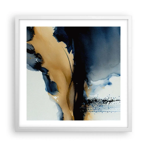 Plagát v bielom ráme - Za závojom - 50x50 cm