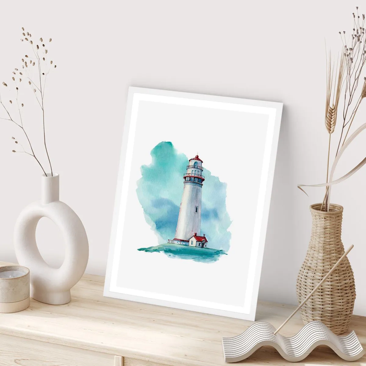 Plagát v bielom ráme - Nežná sestra blankytu - 61x91 cm