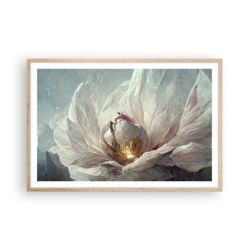 Plagát v ráme zo svetlého duba - Rozkvitá raz za sto rokov - 91x61 cm