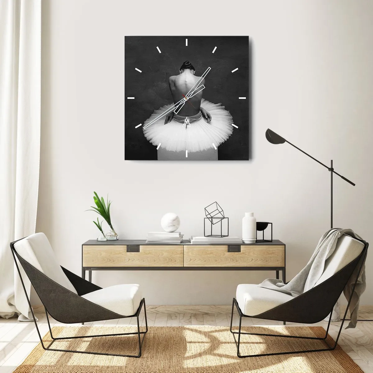 Nástenné hodiny - Práve prekvitá - 30x30 cm