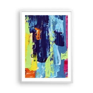 Plagát v bielom ráme - Život je krásny! - 50x70 cm