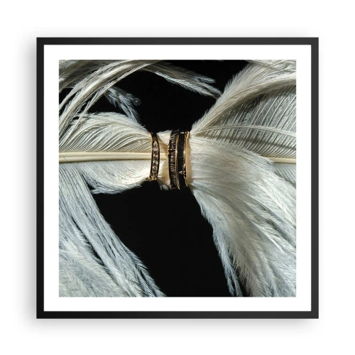 Plagát v čiernom ráme - …a neopustím ťa…. - 60x60 cm