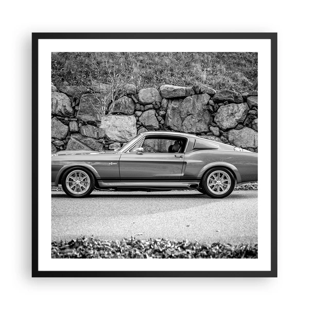 Plagát v čiernom ráme - Legenda 60. rokov - 60x60 cm