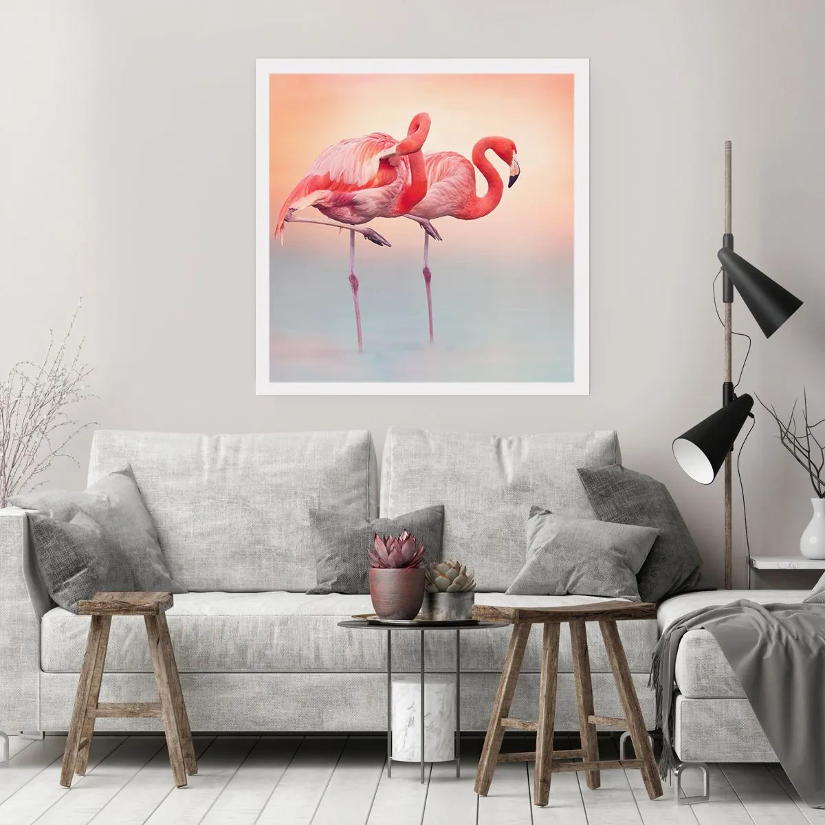 Plagát - Vo farbe zapadajúceho slnka - 40x40 cm