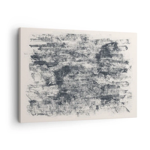 Obraz na plátne - Abstraktná hmlistá kompozícia v odtieňoch sivej - 70x50cm - Hmlistá kompozícia - Moderná nástenná dekorácia do obývacej izby a spálne ARTTOR