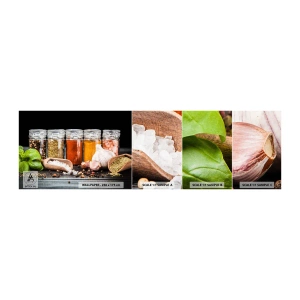 Vzorka Fototapeta Standard Eco - Aby mal život chuť - Gastronómia, Sušené bylinky, Korenie - 100x30 cm