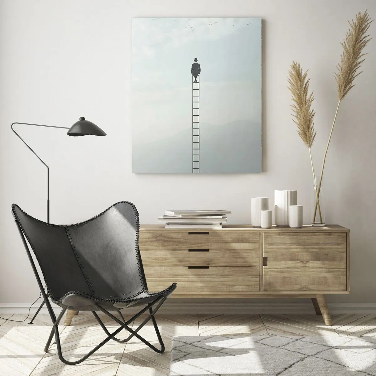 Obraz na skle - Povzniesť sa nad to - 50x70 cm