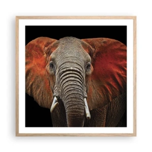 Plagát v ráme zo svetlého duba - Som divoký, a ty? - 60x60 cm