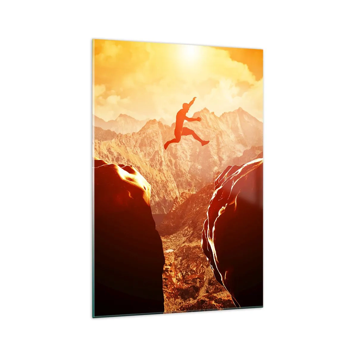 Obraz na skle - Prekročením hraníc - 70x100 cm