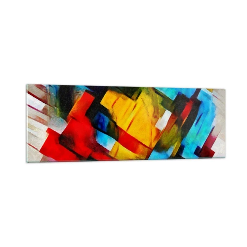 Obraz na skle - Viacfarebný mix - 90x30 cm