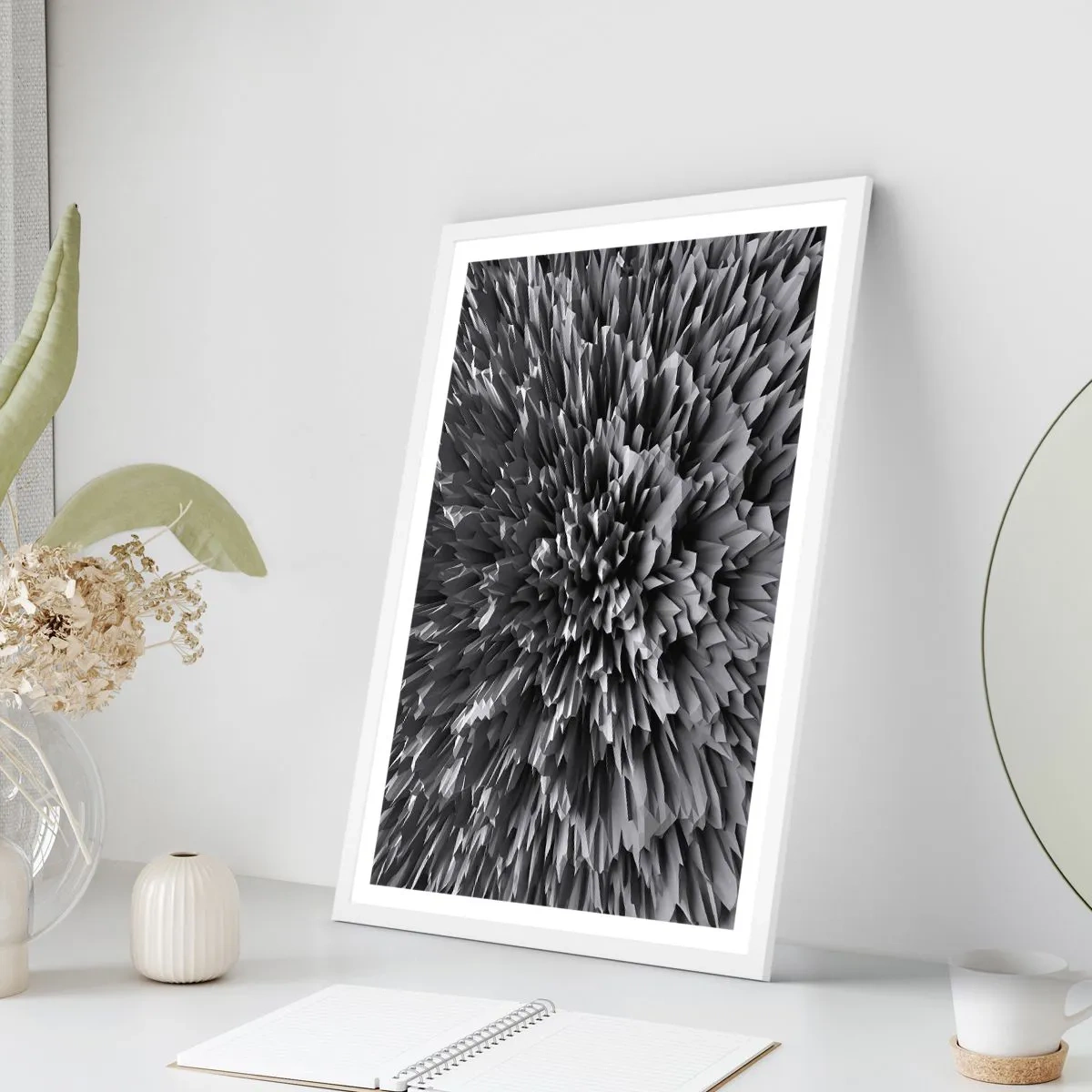 Plagát v bielom ráme - Ostrejšie to už nebude - 70x100 cm