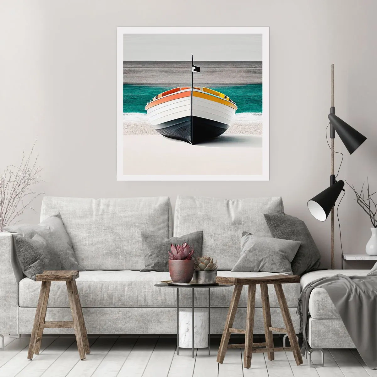 Plagát - Na správnom mieste - 30x30 cm