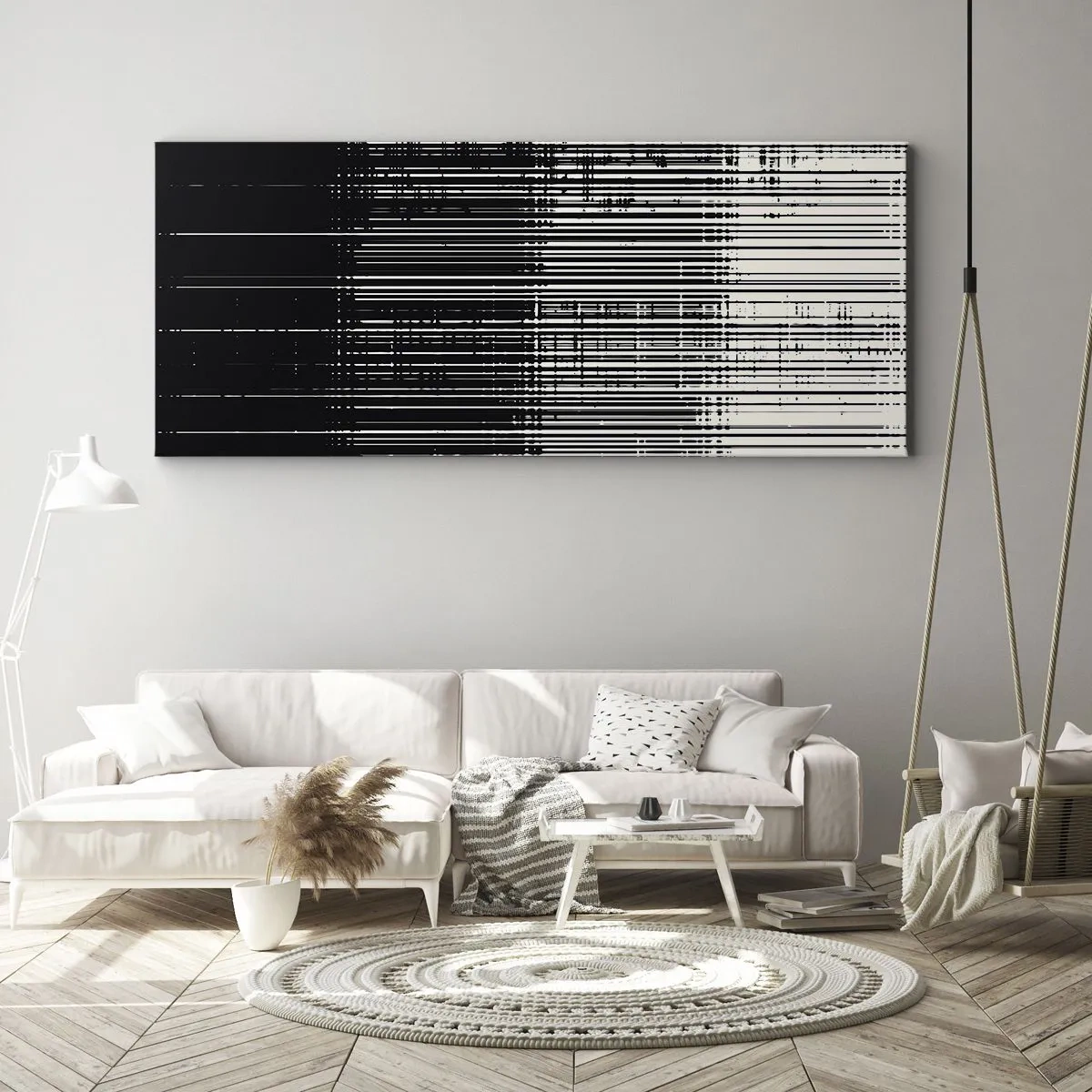 Obraz na plátne - Vlny a vibrácie - 100x40 cm